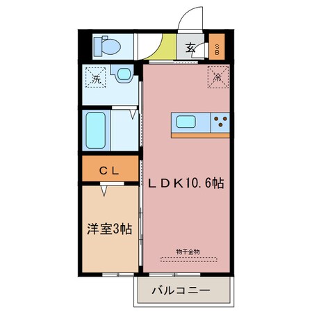 D-room伝馬町の物件間取画像